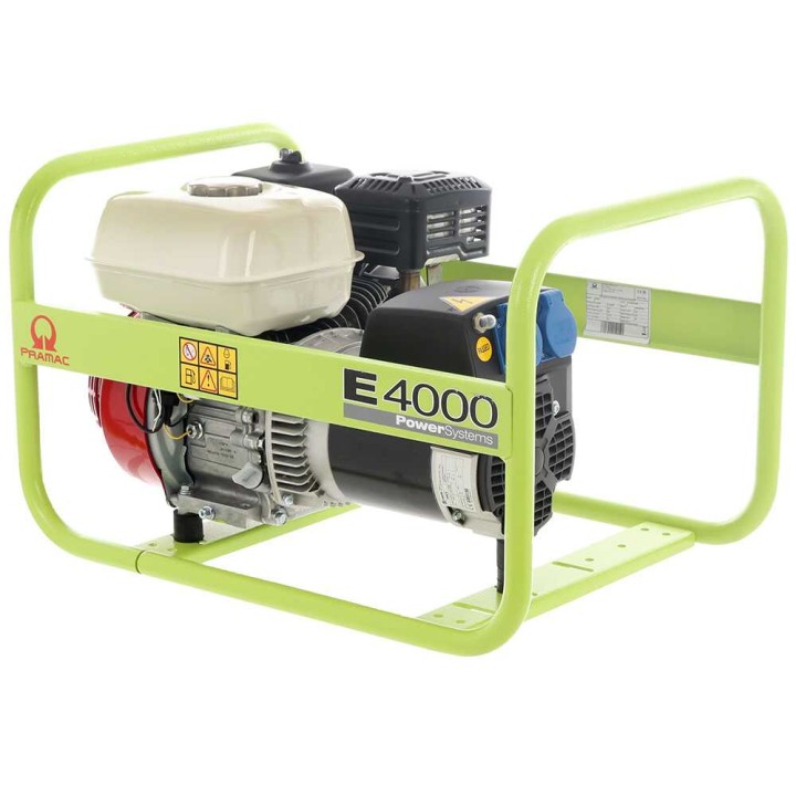 Pramac E 4000 bensiinikäyttöinen generaattori, 3 kW, yksivaiheinen