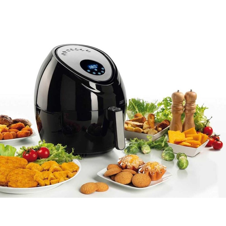 Ariete 4618/00 Airy Fryer XXL -kuumailmakeitin, 7 l, 1 800 W, musta