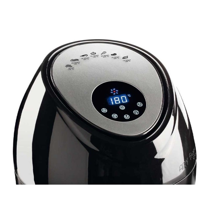 Ariete 4618/00 Airy Fryer XXL -kuumailmakeitin, 7 l, 1 800 W, musta