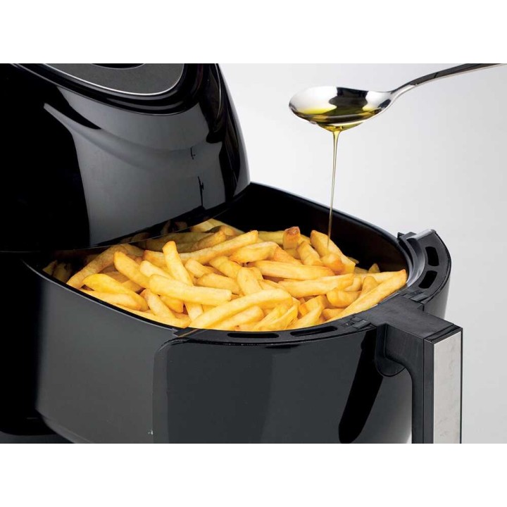 Ariete 4618/00 Airy Fryer XXL -kuumailmakeitin, 7 l, 1 800 W, musta