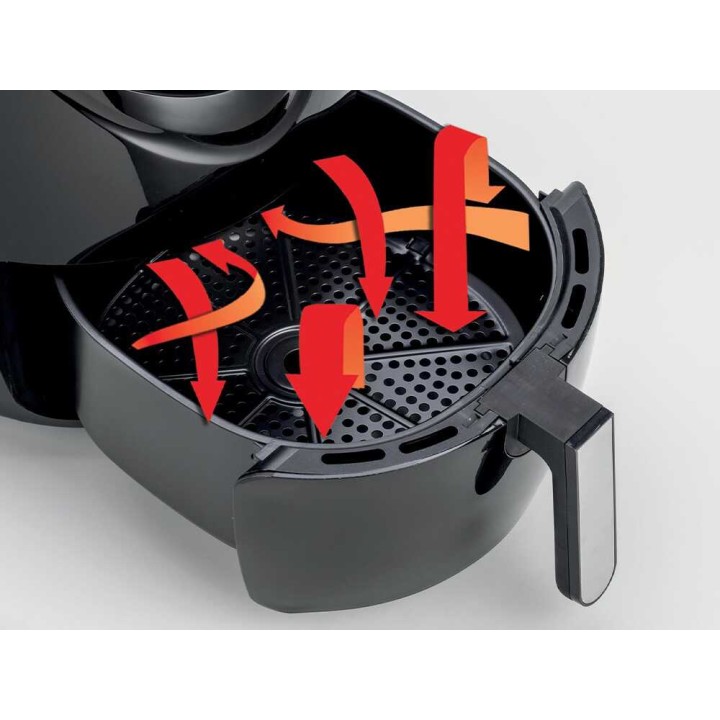 Ariete 4618/00 Airy Fryer XXL -kuumailmakeitin, 7 l, 1 800 W, musta