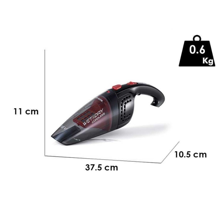 Ariete 2474 johdoton märkä- ja kuivaimuri, 3,6 V, 21,6 W