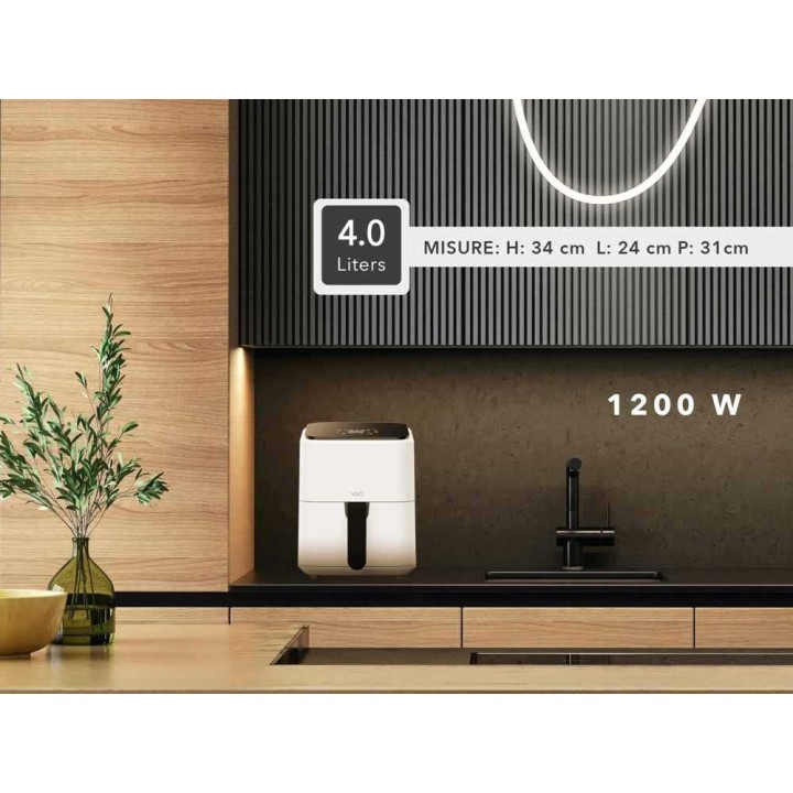 Classe VIVO Air Fryer 4 l digitaalinen kuumailmakeitin, 1 200 W, 220–240 V