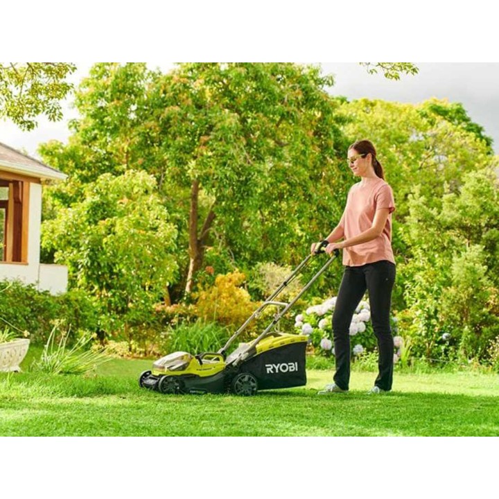 Ryobi RY18LMX37A-0 akkuruohonleikkuri, 18 V, 37 cm, ilman akkua ja laturia