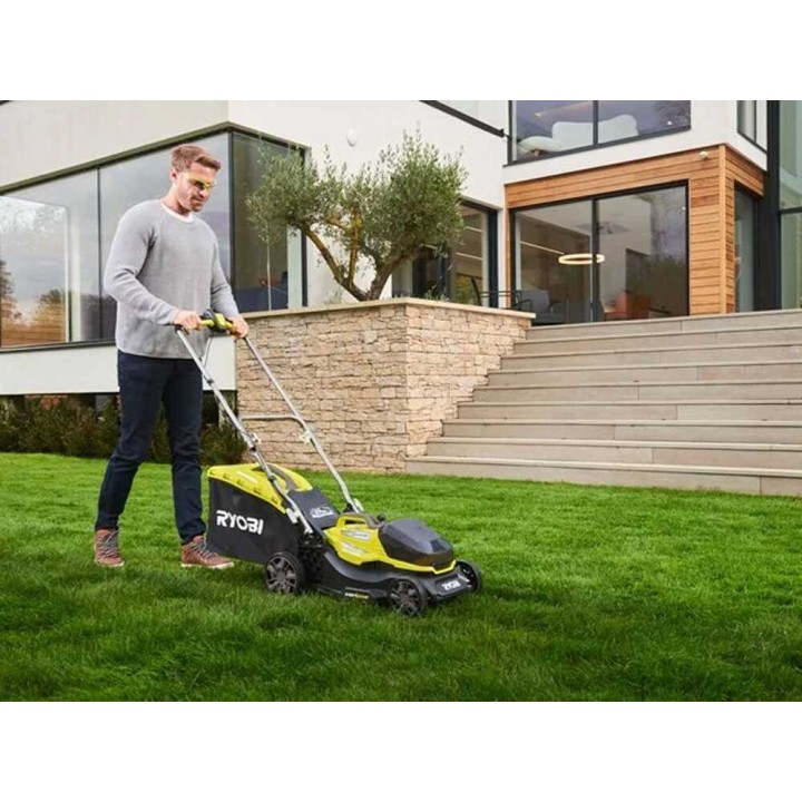 Ryobi RY18LMX37A-0 akkuruohonleikkuri, 18 V, 37 cm, ilman akkua ja laturia