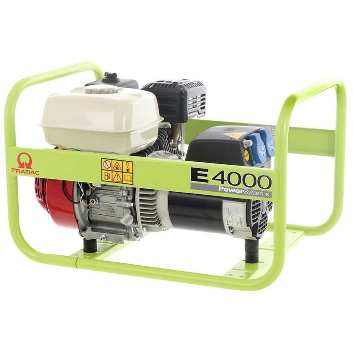 Pramac E 4000 bensiinikäyttöinen generaattori, 3 kW, yksivaiheinen