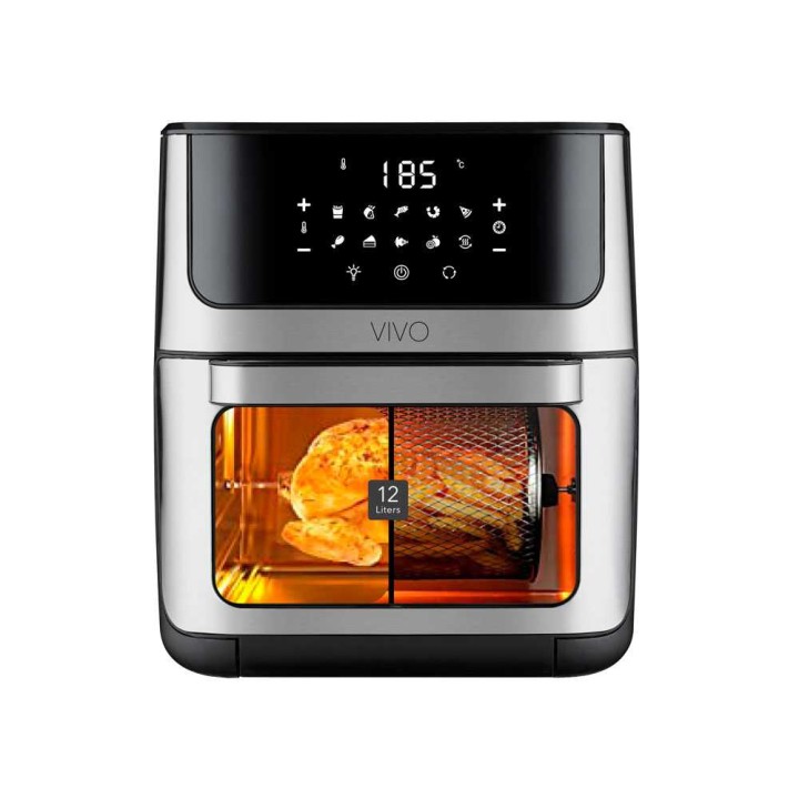 VIVO Air Fryer 12 l ilmafriteerauskeitin, 1 800 W, kosketusnäyttö