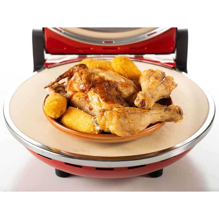 Ariete 0909 sähköinen pizzauuni, 1 200 W, 400 °C, punainen