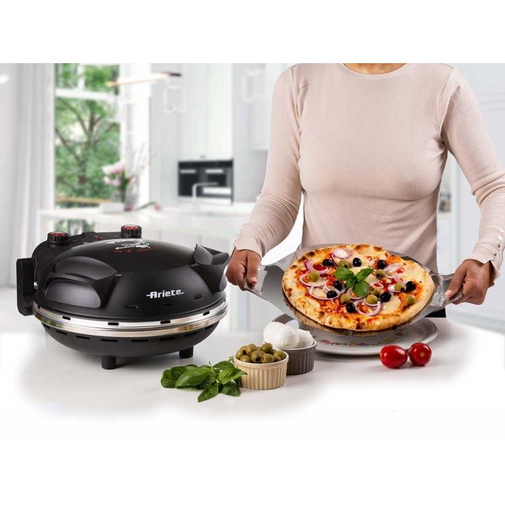 Ariete 0917 sähköinen pizzauuni kivilevyllä, 1 200 W, 400 °C