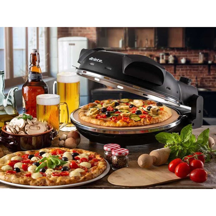 Ariete 0917 sähköinen pizzauuni kivilevyllä, 1 200 W, 400 °C