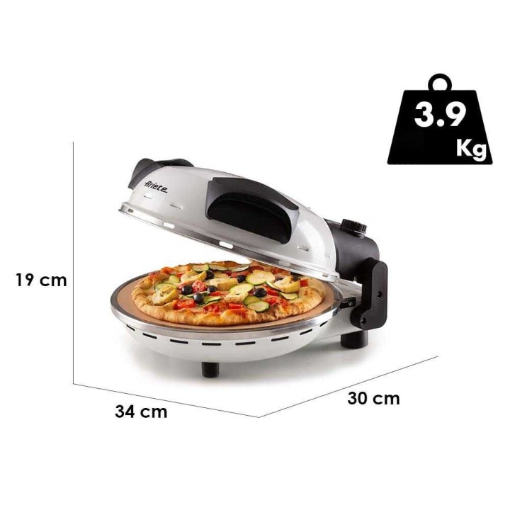 Ariete 0918 sähköinen pizzauuni, 1 200 W, 230 V, valkoinen