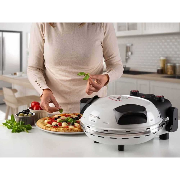 Ariete 0918 sähköinen pizzauuni, 1 200 W, 230 V, valkoinen