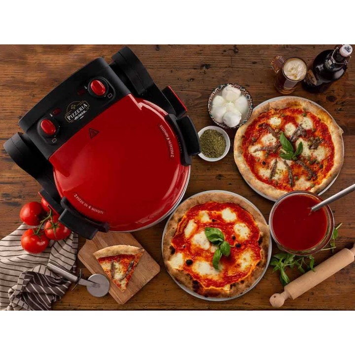 Ariete Pizzeria 0927/00 kaksitasoinen sähköpizzauuni, 2 300 W, 400 °C