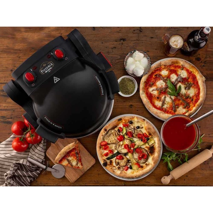 Ariete 0927/01 kaksitasoinen sähköinen pizzauuni, 2 300 W, 230 V, musta