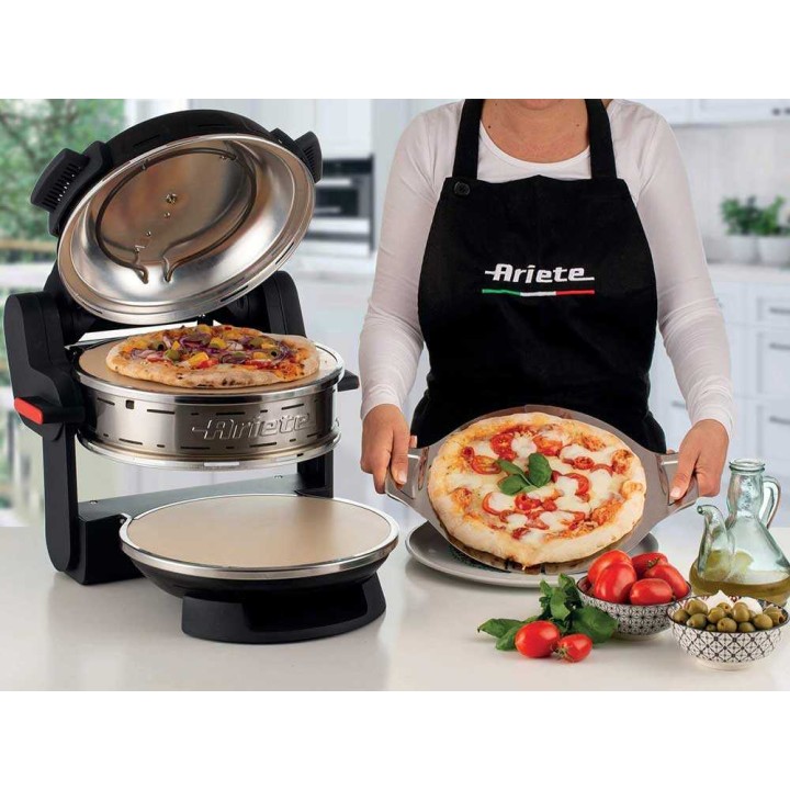 Ariete 0927/01 kaksitasoinen sähköinen pizzauuni, 2 300 W, 230 V, musta