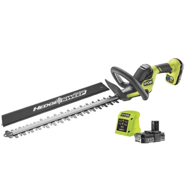 Ryobi RY18HT50A-120 akkukäyttöinen pensasleikkuri, 18 V, 2 Ah, 50 cm