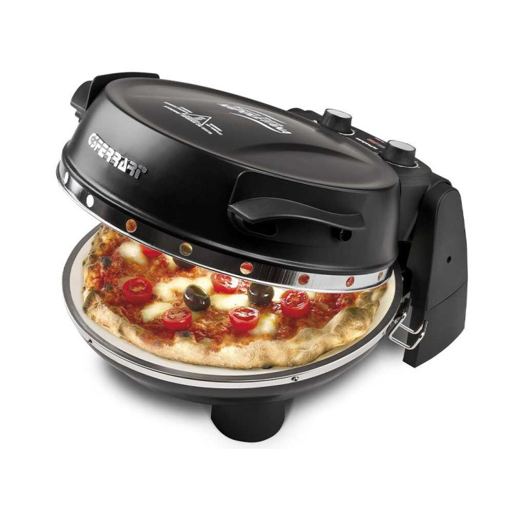 G3 Ferrari Pizzeria Snack Napoletana EVO Nero sähköinen pizzauuni, 1 200 W, 400 °C