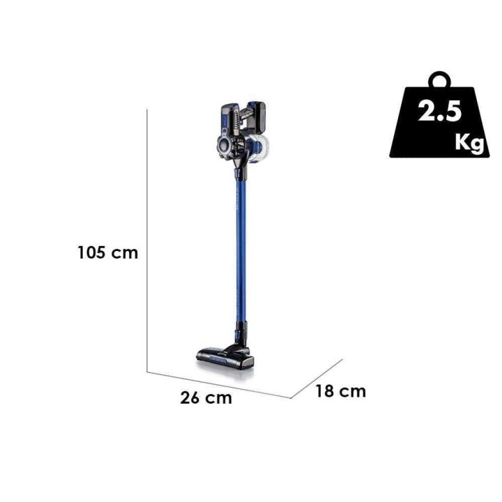 Ariete Lithium Blu 2722 johdoton sähköharja, 22,2 V, 2-in-1, LED-valoilla