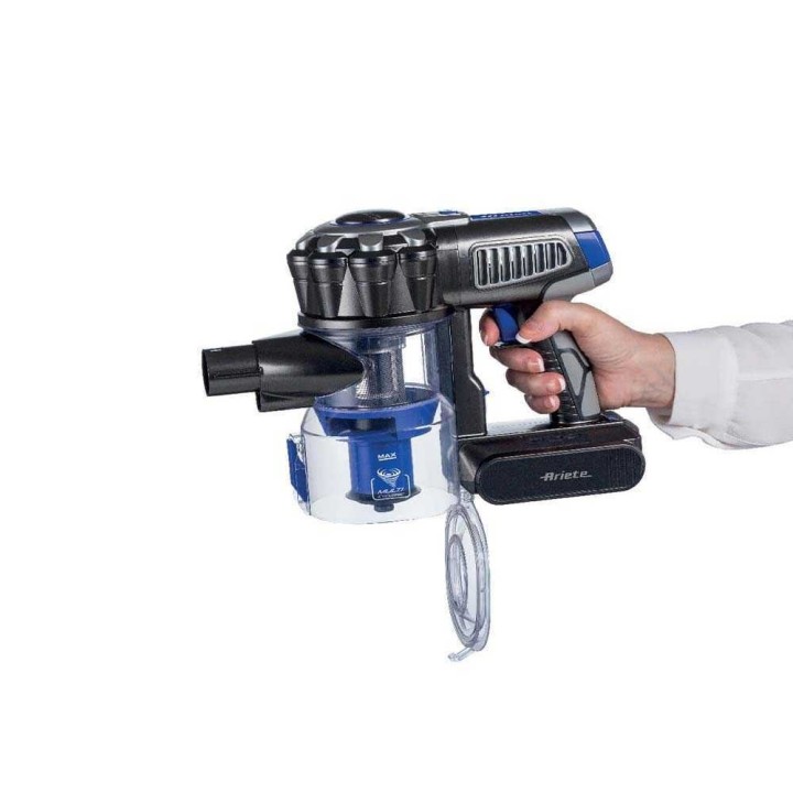 Ariete Lithium Blu 2722 johdoton sähköharja, 22,2 V, 2-in-1, LED-valoilla