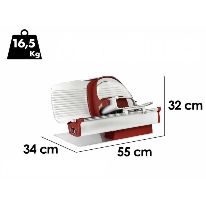Berkel Home Line Plus 250 viipalointikone, 190 W, 250 mm, mattapunainen