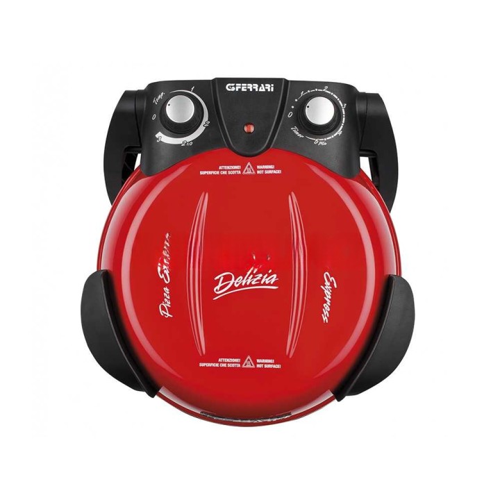 G3 Ferrari Delizia Rosso sähköinen pizzauuni, 1 200 W, 400 °C, paistokivi