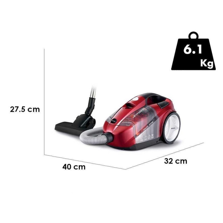 Ariete 2791 Jet Force monisykloninen pölynimuri, 800 W, 2,5 l, 220 V