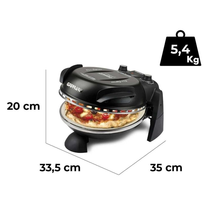 G3 Ferrari Delizia sähköpizzauuni, 1 200 W, 400 °C, 31 cm paistokivi