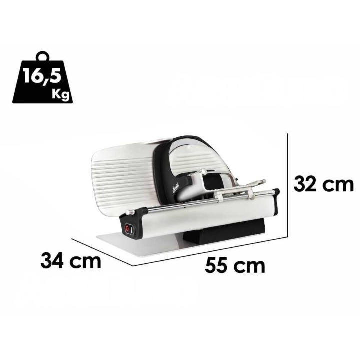 Berkel Home Line Plus 250 sähköinen viipalointikone, 190 W, musta