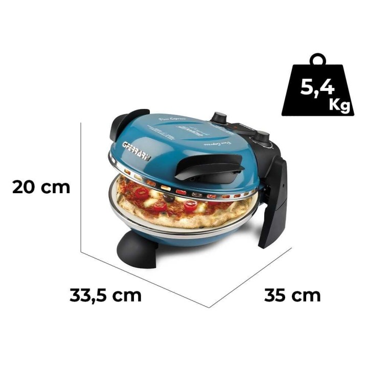 G3 Ferrari Delizia Blu sähköinen pizzauuni, 1 200 W, 400 °C