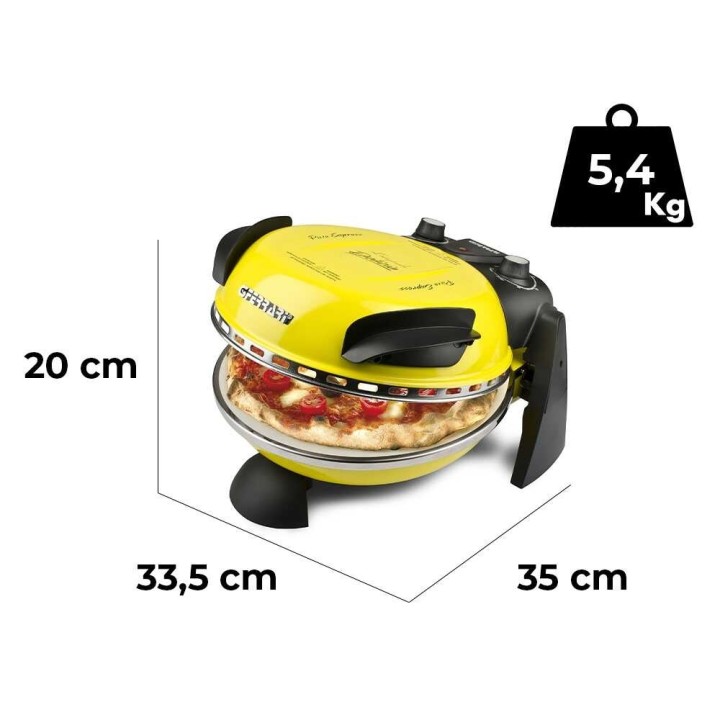 G3 Ferrari Delizia Giallo sähköinen pizzauuni, 1 200 W, 400 °C, 31 cm