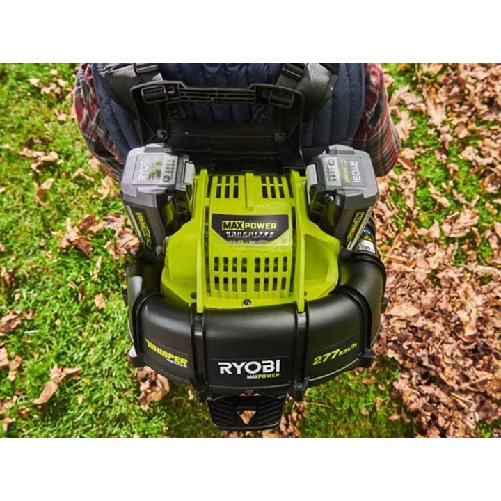 Ryobi RY36BPXB-0 akkureppupuhallin, 36 V, 6 Ah, 277 km/h