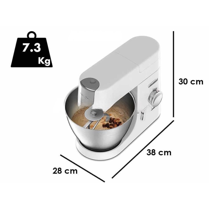 Kenwood Chef KVC3110W planetaarinen yleiskone, 1 000 W, 4,6 l, AT337-tehosekoitin