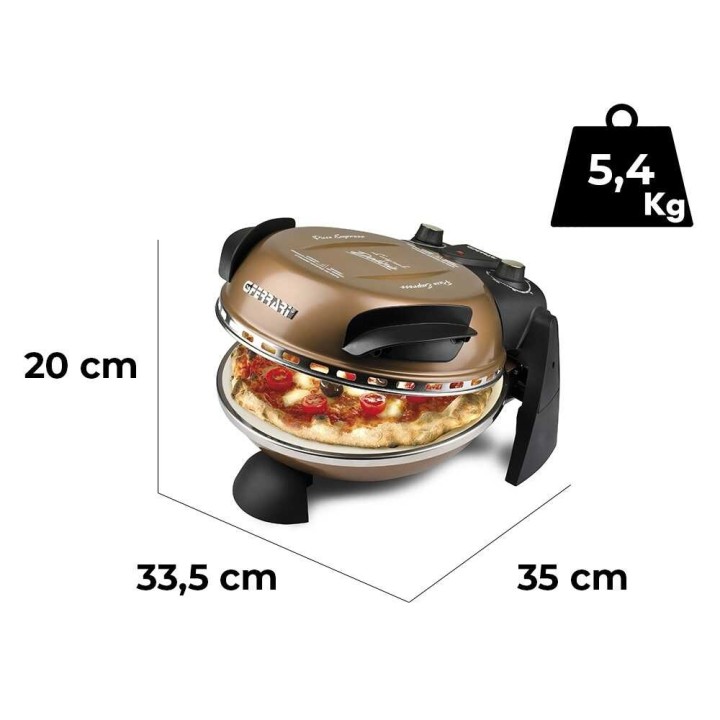 G3 Ferrari Delizia Bronzo sähköinen pizzauuni, 1 200 W, 400 °C