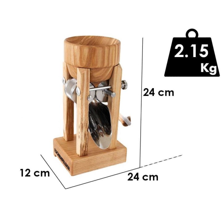 Eschenfelder e1210 hiutalemylly, käsikäyttöinen, massiivisaarni, 150 g/min