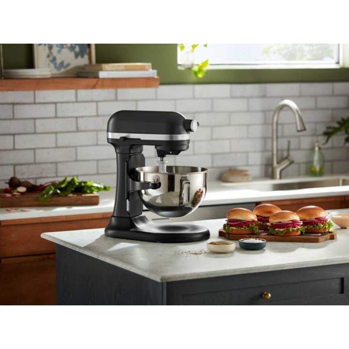 KitchenAid 5KSM55SXX-EBM planetaarinen yleiskone, mattamusta, 5,2 l, 375 W