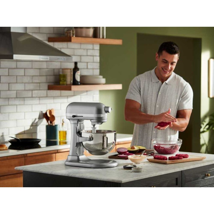 KitchenAid Heavy Duty 5KSM55SXX-ECU planetaarinen yleiskone, 5,2 l, 375 W, hopea