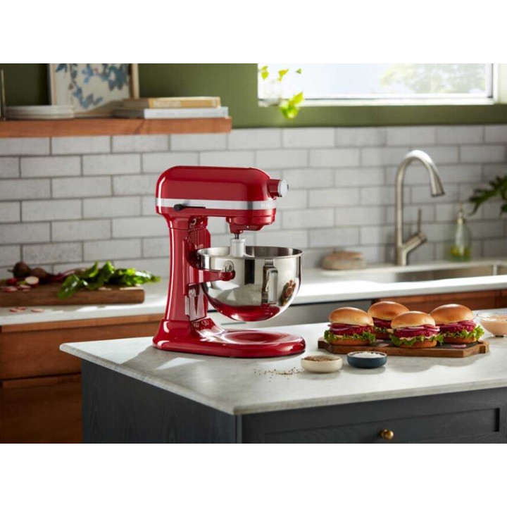 KitchenAid Heavy Duty 5KSM55SXX-EER -yleiskone, punainen, 375 W, 5,2 l