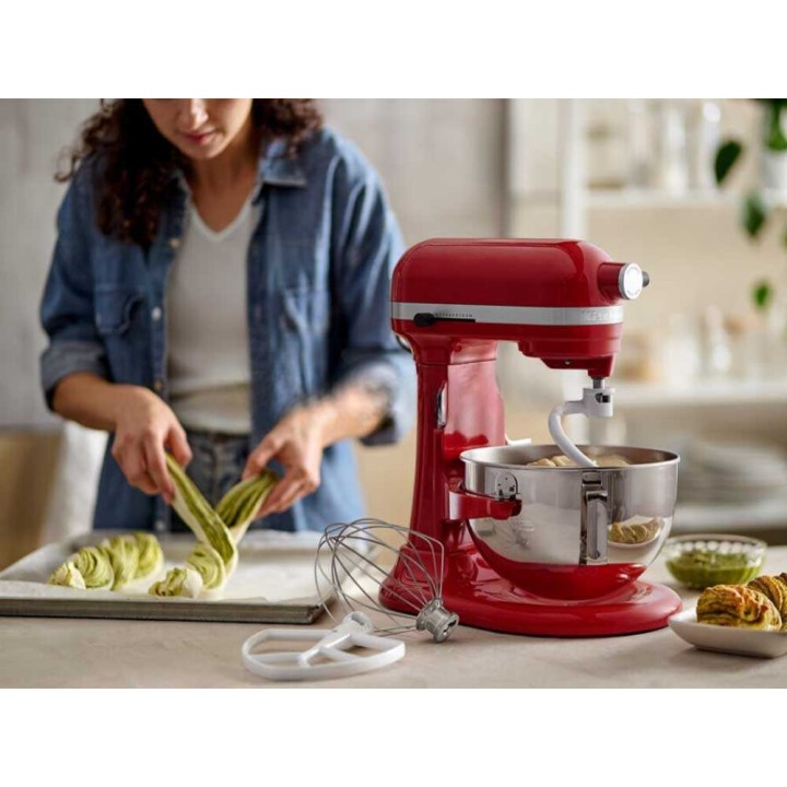 KitchenAid Heavy Duty 5KSM55SXX-EER -yleiskone, punainen, 375 W, 5,2 l