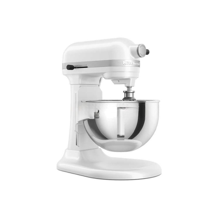 KitchenAid 5KSM55SXX-EWH Heavy Duty -planetaarinen yleiskone, 5,2 l, 375 W, valkoinen