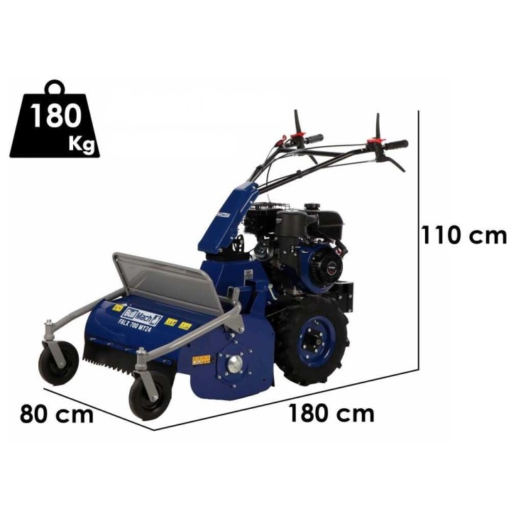 BullMach FALX 700 MY24 itsevetävä vasarateräinen raivausleikkuri, 69 cm, 10 HP