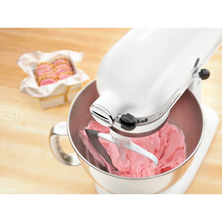 KitchenAid 5KFE5T lättävispilä silikonireunalla, valkoinen