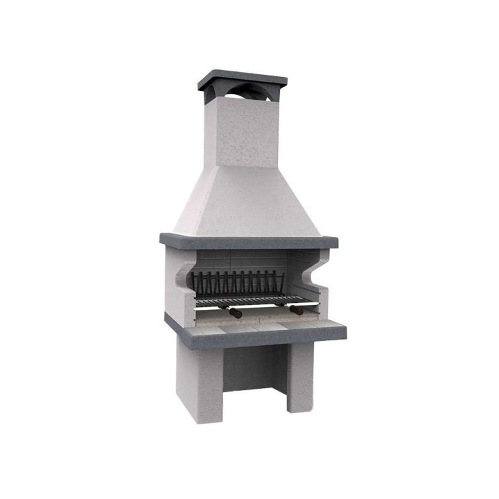 Edilmark Barbecue 201 puu- ja hiiligrilli, sementti, 96 × 35 cm