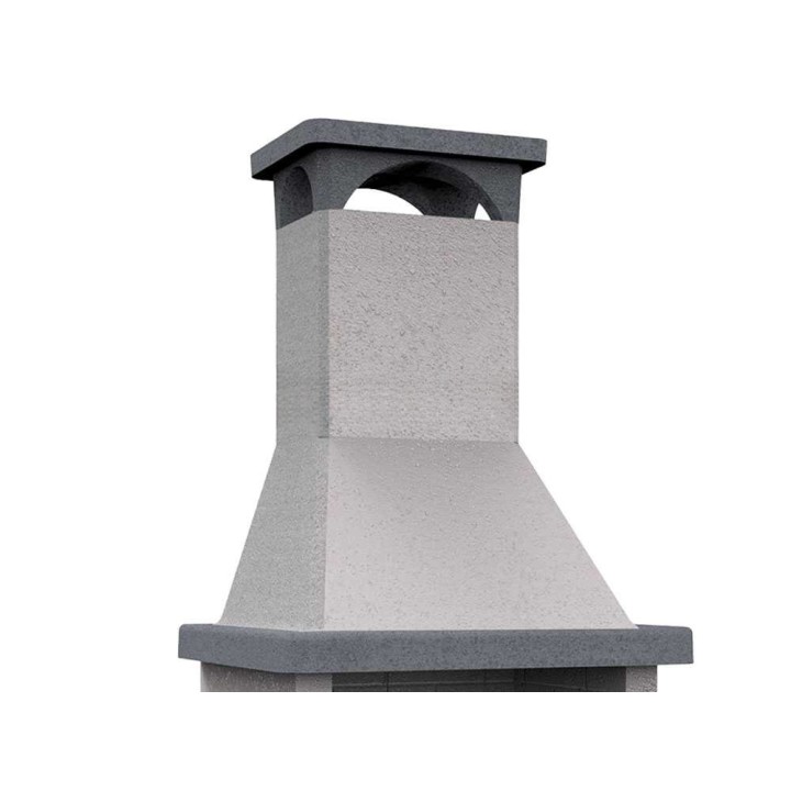 Edilmark Barbecue 70 muurattu puu- ja hiiligrilli, 70 × 50 cm, 615 kg