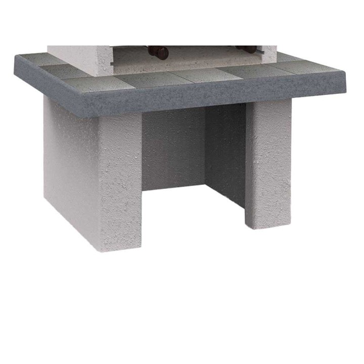 Edilmark Barbecue 70 muurattu puu- ja hiiligrilli, 70 × 50 cm, 615 kg