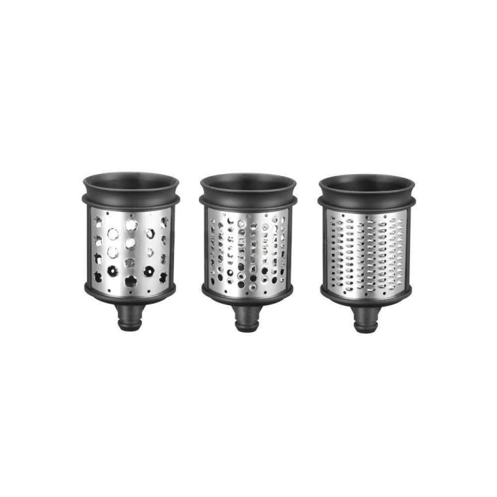 KitchenAid 5KSMEMVSC teräsarja, 3 terää viipalointi- ja raastinlisäosaan