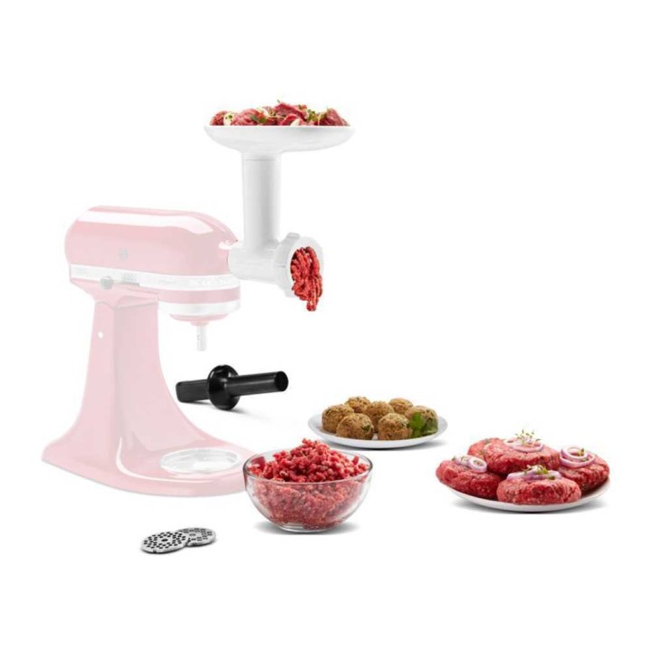 KitchenAid 5KSMFGA lihamyllylisäosa yleiskoneille, hieno ja karkea levy