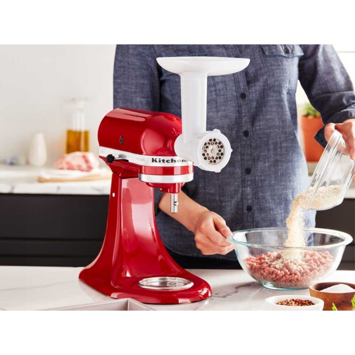 KitchenAid 5KSMFGA lihamyllylisäosa yleiskoneille, hieno ja karkea levy