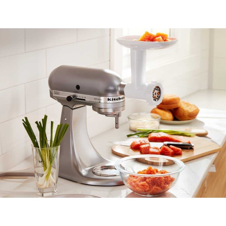 KitchenAid 5KSMFGA lihamyllylisäosa yleiskoneille, hieno ja karkea levy