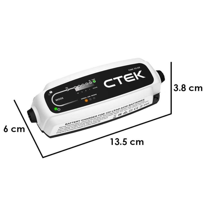 CTEK CT5 TIME TO GO -akkulaturi ja ylläpitolaturi, 12 V, 5 A