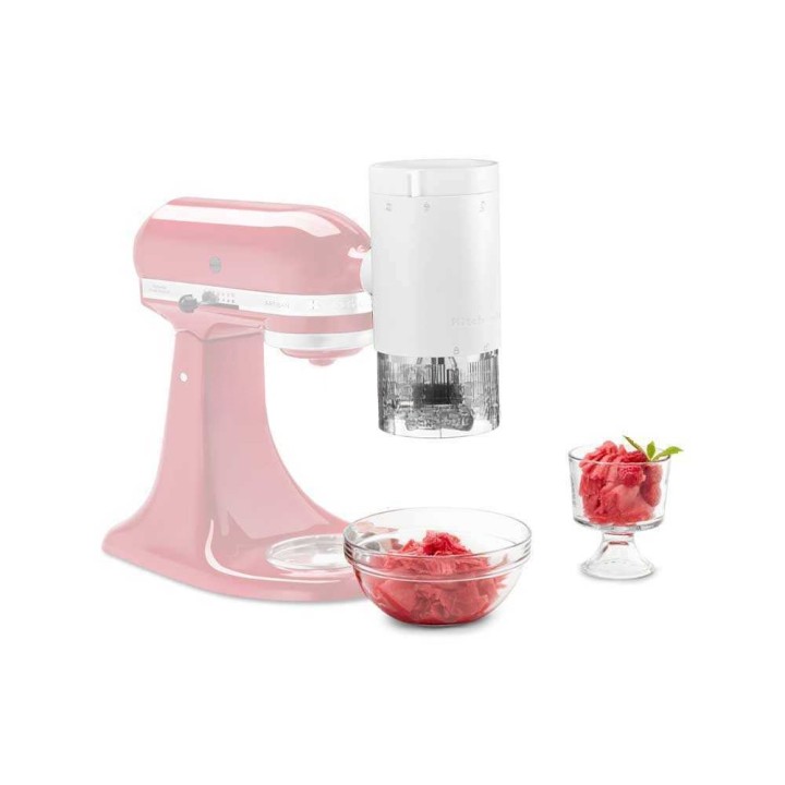 KitchenAid 5KSMSIA jäämurskainlisäosa, 2 terää ja 4 kannellista jäämuottia